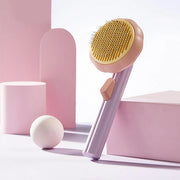 self-cleaning pet grooming comb, view 5 - MRSLM