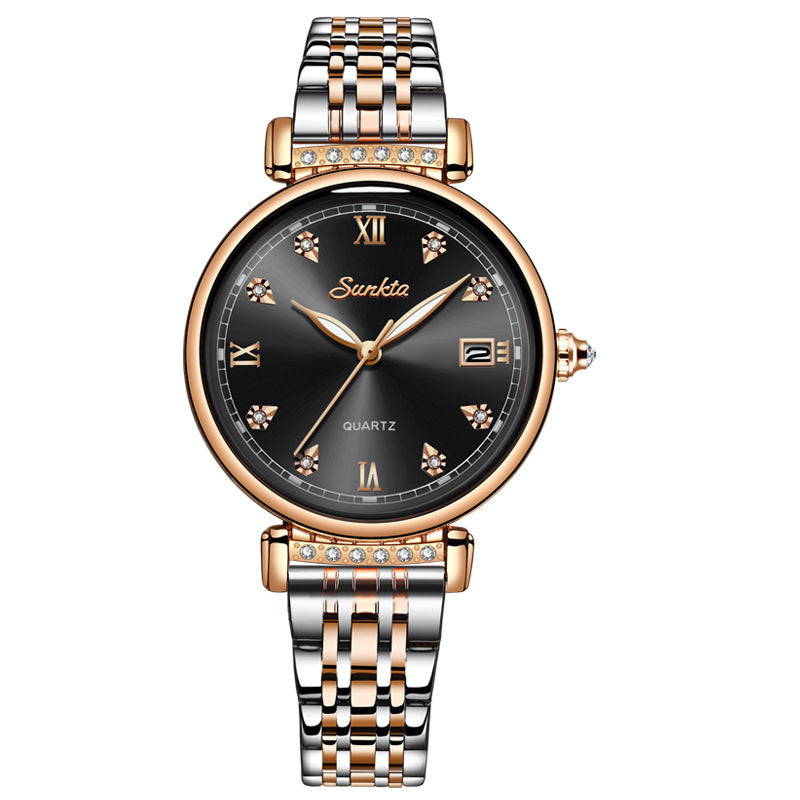 ladies quartz watch with calendar, view 8 - MRSLM