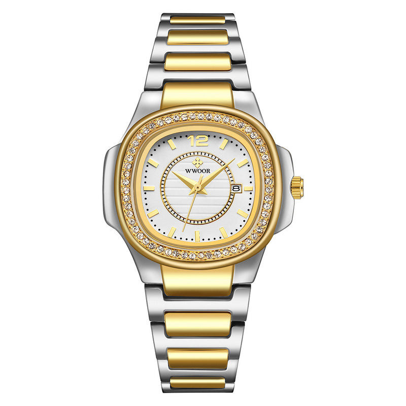 fashion quartz waterproof women's watch, view 5 - MRSLM