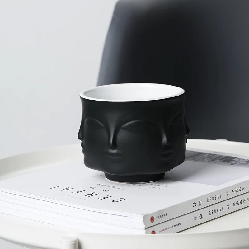 ceramic flower pot, view 4 - MRSLM