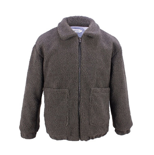 Women's faux shearling plush coat, view 3 - MRSLM