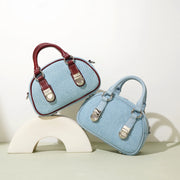 Mini denim handbag, view 5 - MRSLM