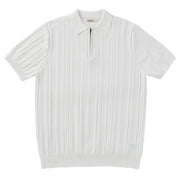 zipper knitted short sleeve polo shirt men, view 5 - MRSLM