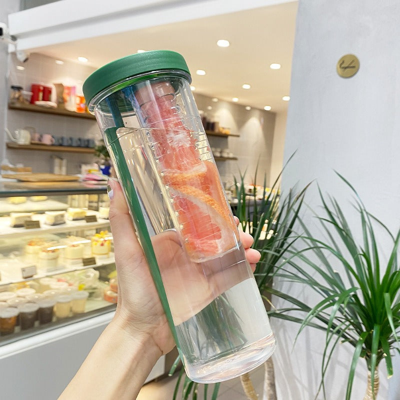 large capacity portable straw cup, view 4 - MRSLM