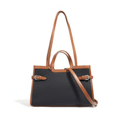 Vintage cowhide leather tote, view 3 - MRSLM