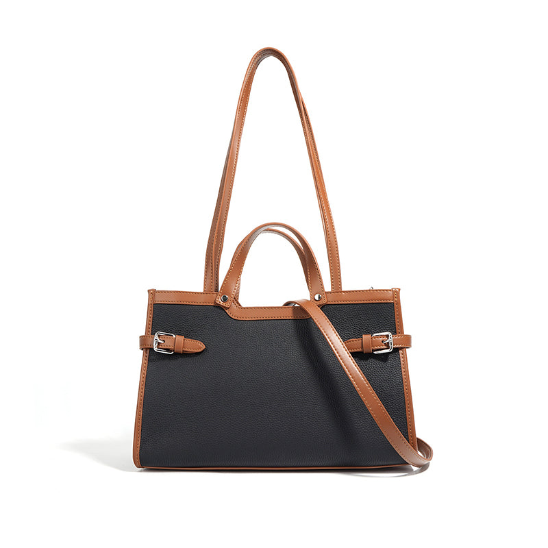 Vintage cowhide leather tote, view 3 - MRSLM