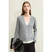 v-neck contrast color knitwear, view 3 - MRSLM