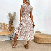 floral flounce sleeveless dress, view 4 - MRSLM