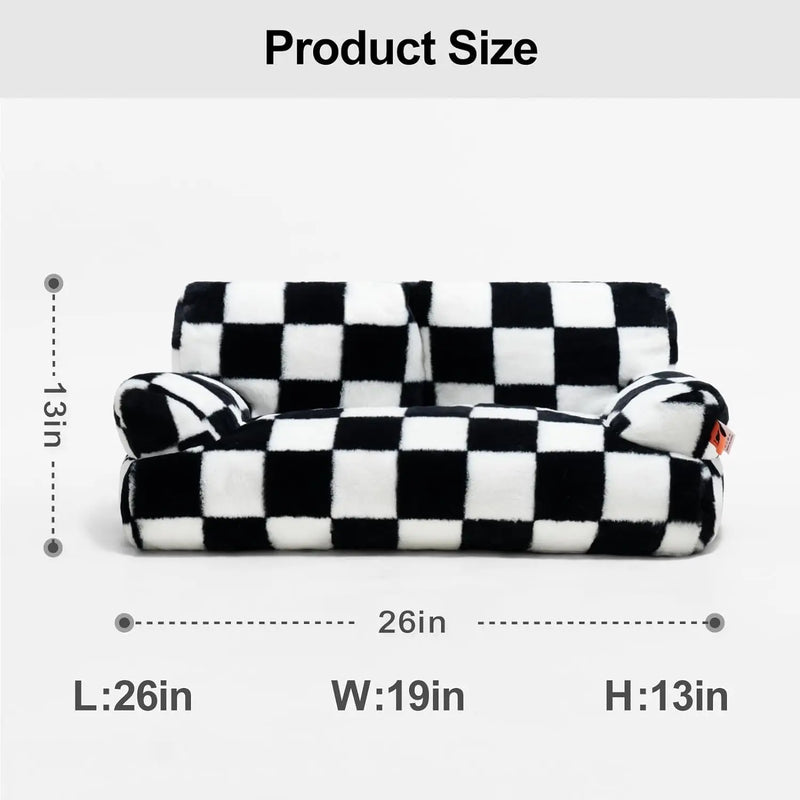Cozy washable cat couch bed, view 2 - MRSLM