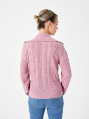women's warm casual lapel sweater, view 6 - MRSLM