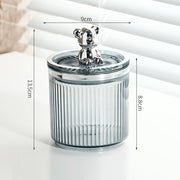 Luxury acrylic cotton pad and swab organizer, view 5 - MRSLM