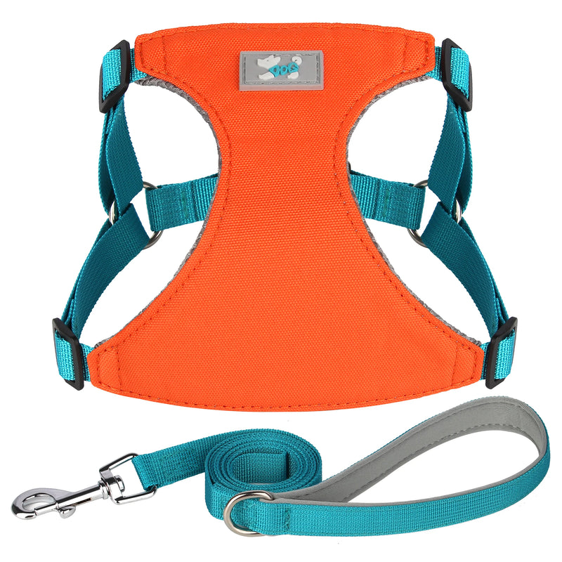 adjustable nylon dog harness and leash set, view 4 - MRSLM