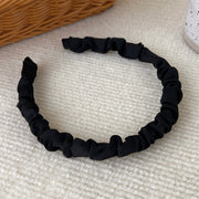 silky satin pleated headband, view 6 - MRSLM