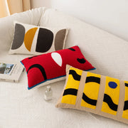 abstract embroidery cushion cover, view 9 - MRSLM