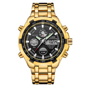 men's steel sports watch with alarm - MRSLM