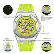 Hollow automatic mechanical watch, view 2 - MRSLM