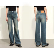retro washed denim jeans, view 2 - MRSLM