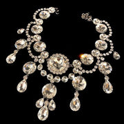 rhinestone pendant necklace and earrings set, view 3 - MRSLM