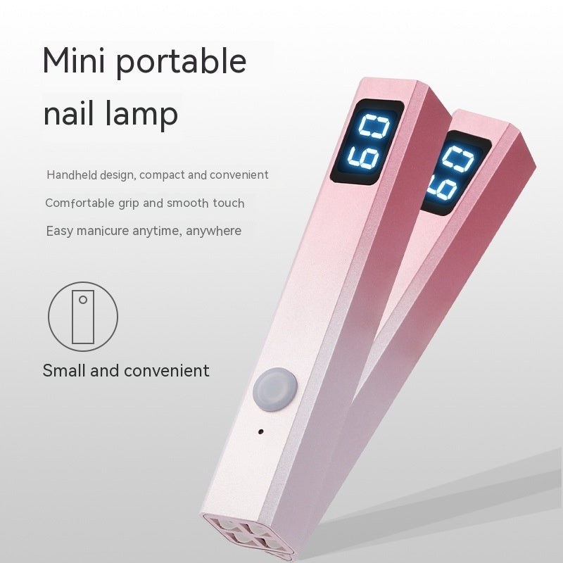 portable metal nail lamp with screen, view 4 - MRSLM
