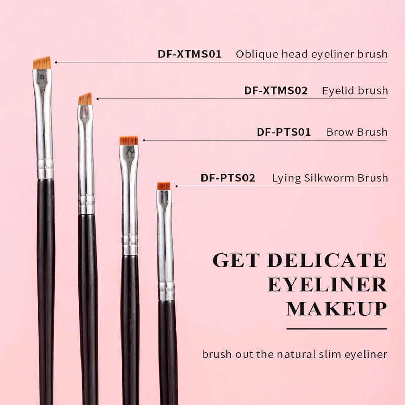flat angle eyebrow brush set, view 4 - MRSLM
