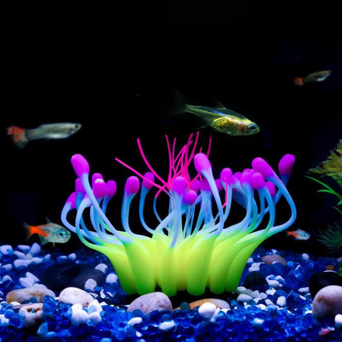 glowing coral aquarium decoration - MRSLM