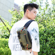 men's waterproof nylon shoulder bag, view 3 - MRSLM