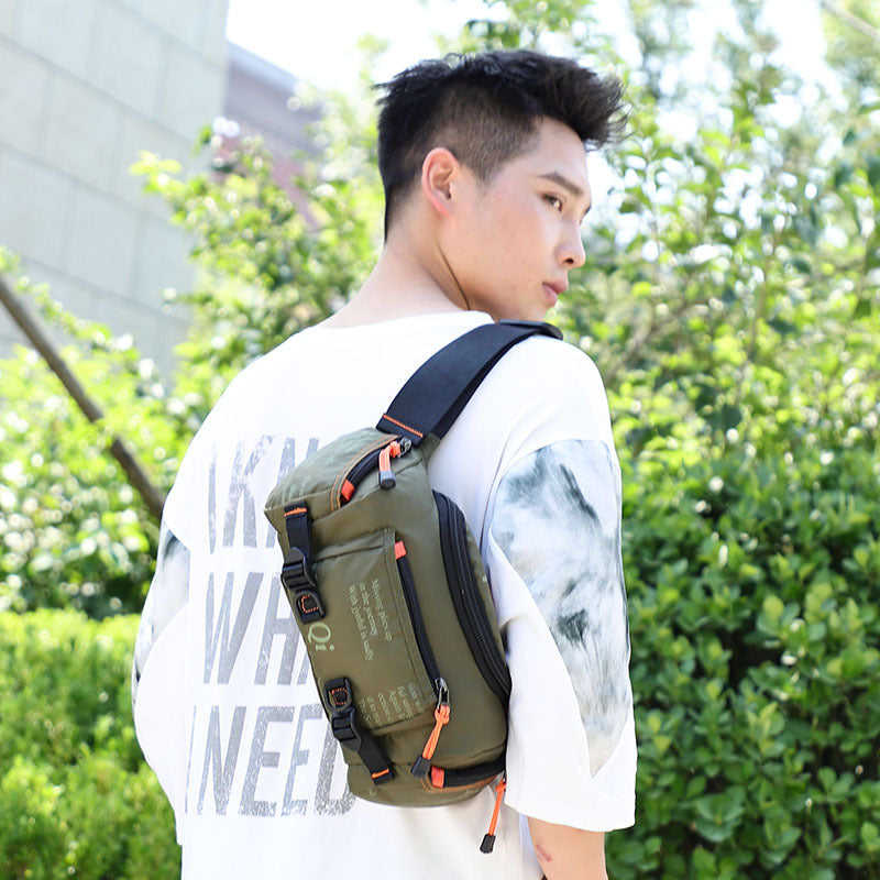 men's waterproof nylon shoulder bag, view 3 - MRSLM