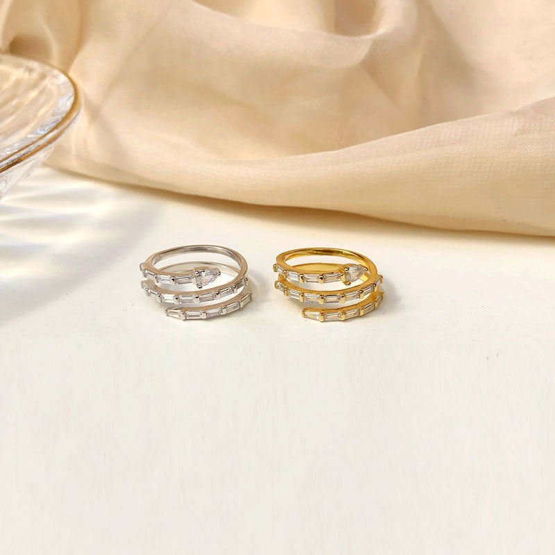 minimalist wave ring, view 3 - MRSLM