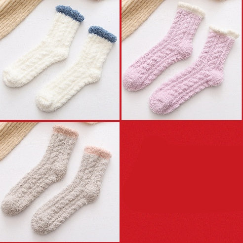 Women's fluffy thermal socks, view 9 - MRSLM