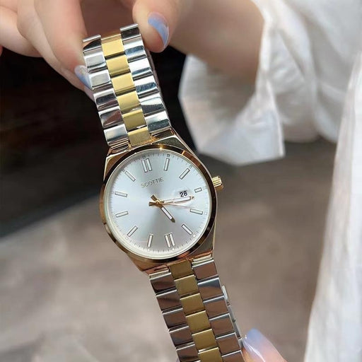 Steel belt calendar quartz watch - MRSLM