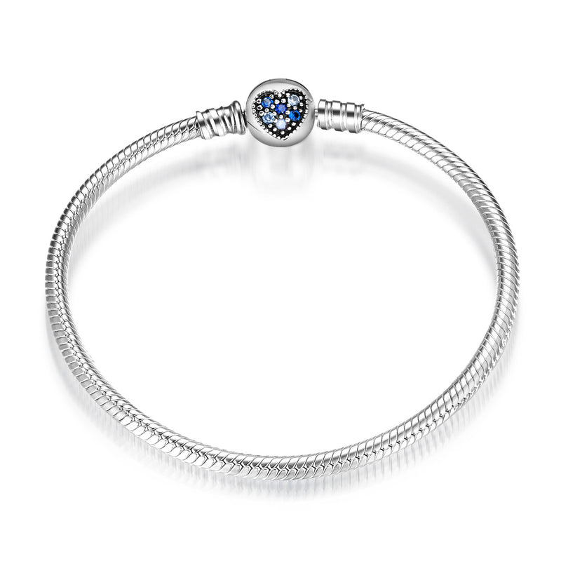 s925 silver snake bone chain bracelet, view 5 - MRSLM