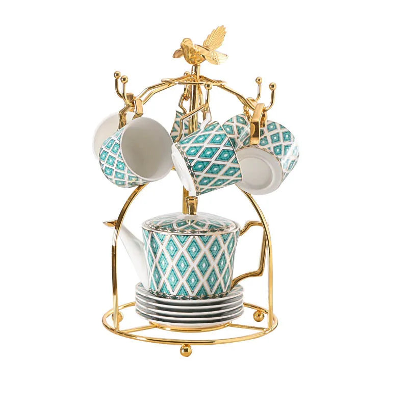 green european ceramic tea set, view 7 - MRSLM