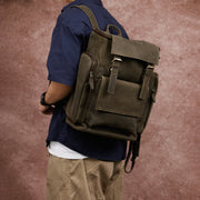 Vintage leather backpack - MRSLM