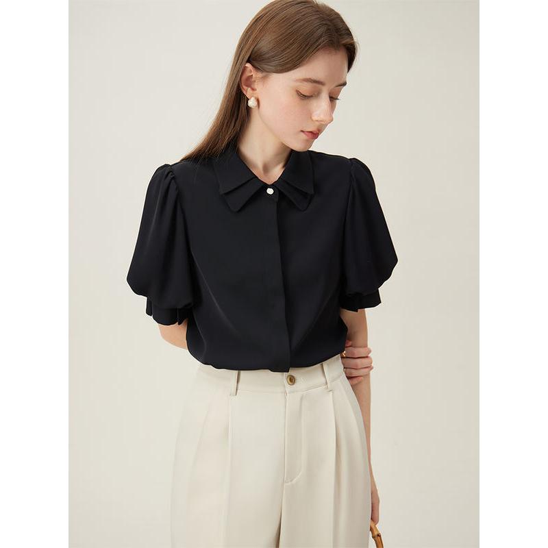 women's polo collar shirt, view 3 - MRSLM