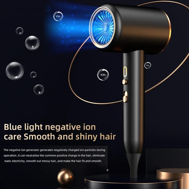 2400W Professional High-Speed Hair Dryer with Negative Ion Technology and Ultra Quiet Design