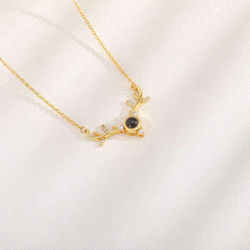 photo projector couple pet necklace, view 10 - MRSLM
