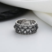 s925 silver hollow 3d crown ring, view 7 - MRSLM