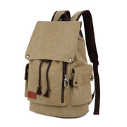 Retro men's casual canvas backpack, view 7 - MRSLM