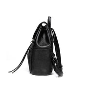 ladies PU leather backpack, view 3 - MRSLM