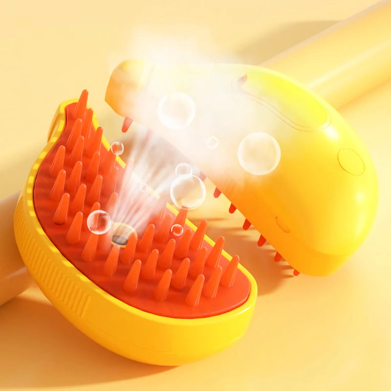 pet hair removal massage comb, view 2 - MRSLM