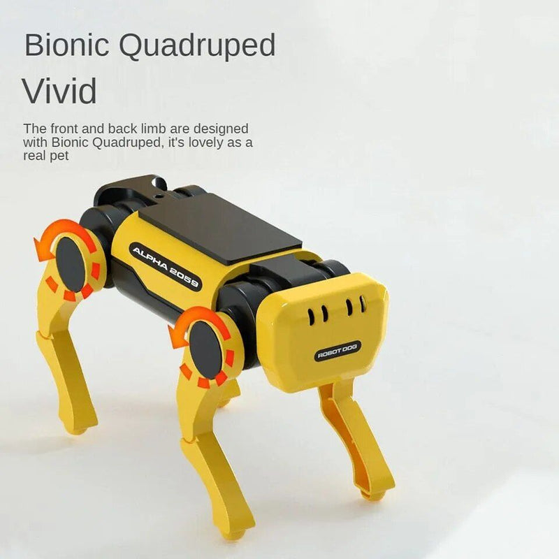 solar DIY mechanical dog robot kit, view 5 - MRSLM