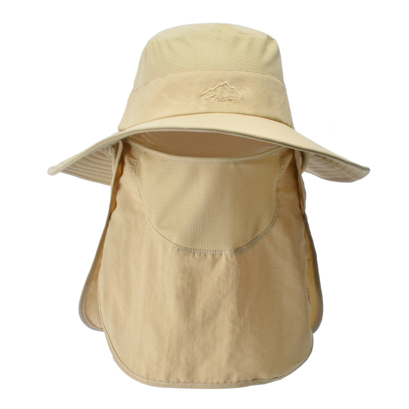 fisherman cap with neck cover, view 2 - MRSLM