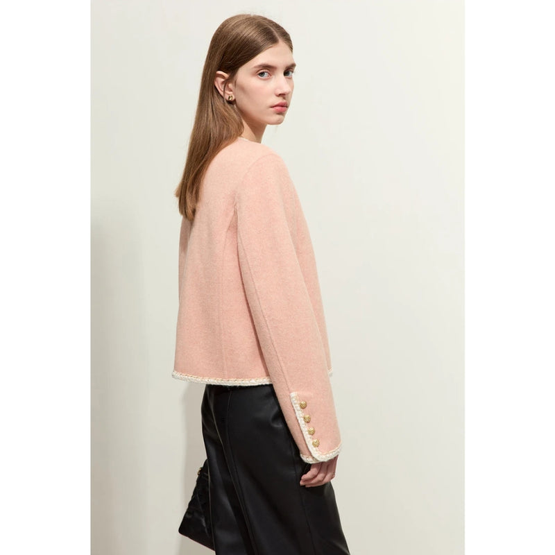 minimalist woolen autumn coat, view 4 - MRSLM