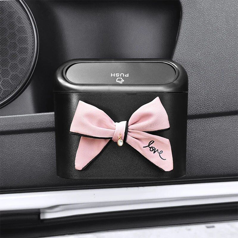 bowknot car hanging trash bin - MRSLM