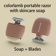 portable cute bear razor set for women, view 4 - MRSLM