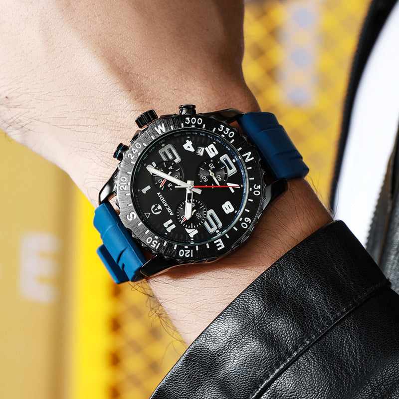 men's sports quartz watch, view 2 - MRSLM
