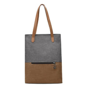 retro canvas shoulder handbag, view 2 - MRSLM