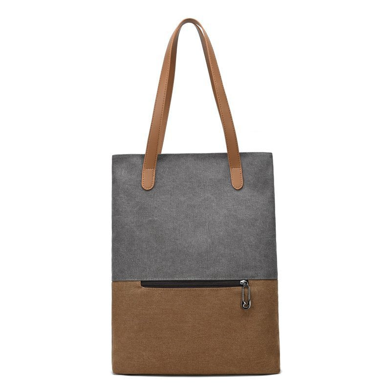 retro canvas shoulder handbag, view 2 - MRSLM