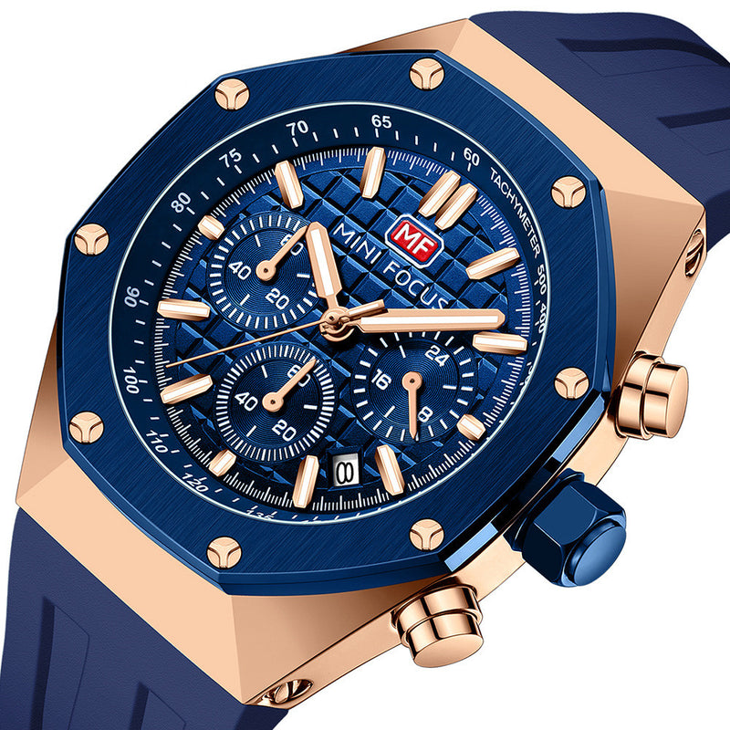 men's luminous sports quartz watch, view 4 - MRSLM