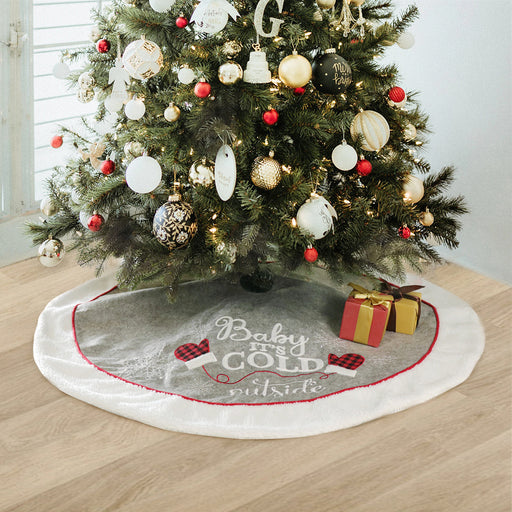Christmas glove pattern tree skirt - MRSLM